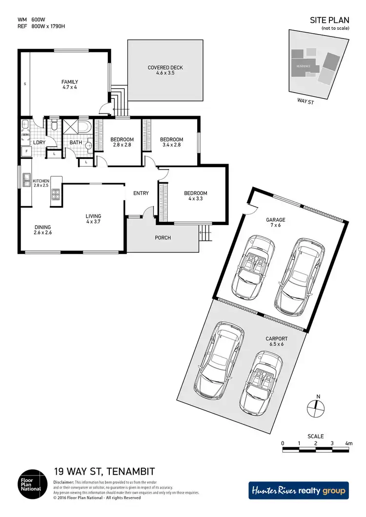 Floorplan of Homely house listing, 19 Way Street, Tenambit NSW 2323
