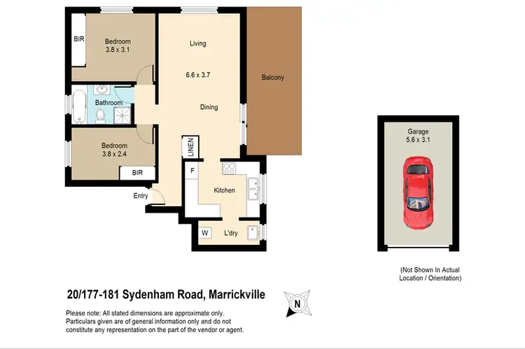 Floorplan of Homely apartment listing, 20/177-181 Sydenham Road, Marrickville NSW 2204