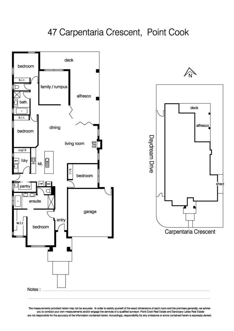 Floorplan of Homely house listing, 47 Carpentaria Crescent, Point Cook VIC 3030