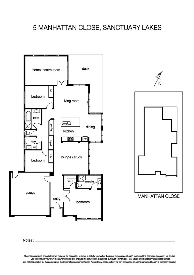 Floorplan of Homely house listing, 5 Manhattan Close, Sanctuary Lakes VIC 3030