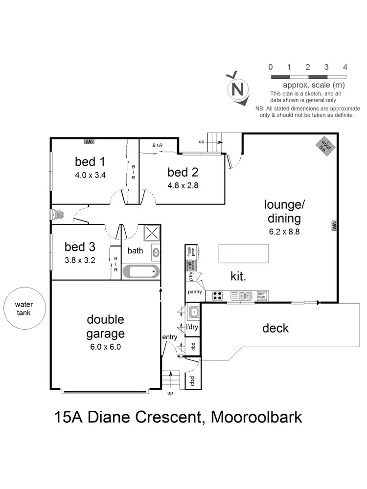Floorplan of Homely house listing, 15a Diane Crescent, Mooroolbark VIC 3138