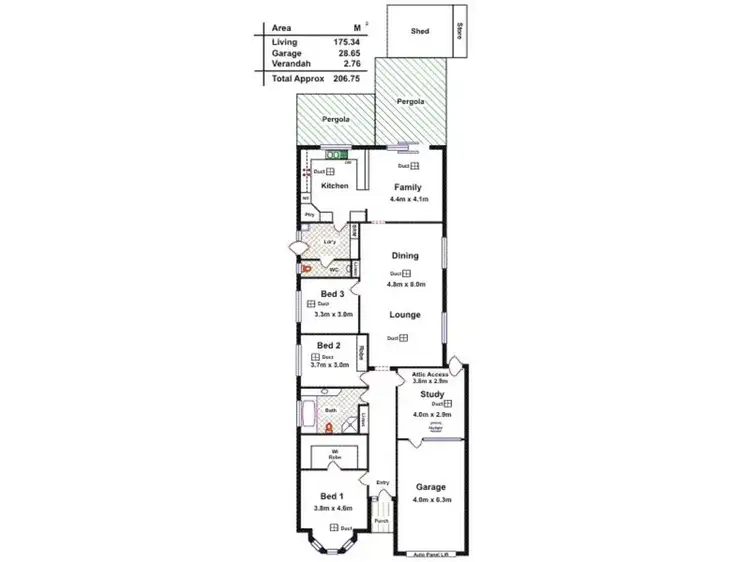Floorplan of Homely house listing, 2a Porchester Street, Campbelltown SA 5074