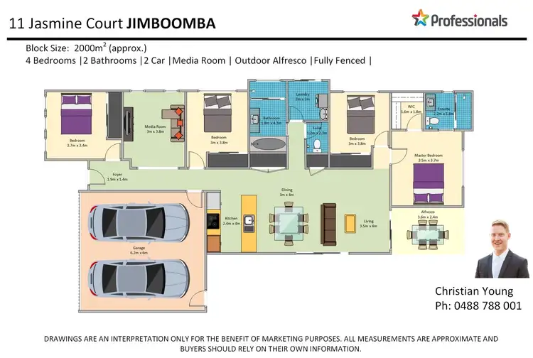 Floorplan of Homely house listing, 11 Jasmine Court, Jimboomba QLD 4280