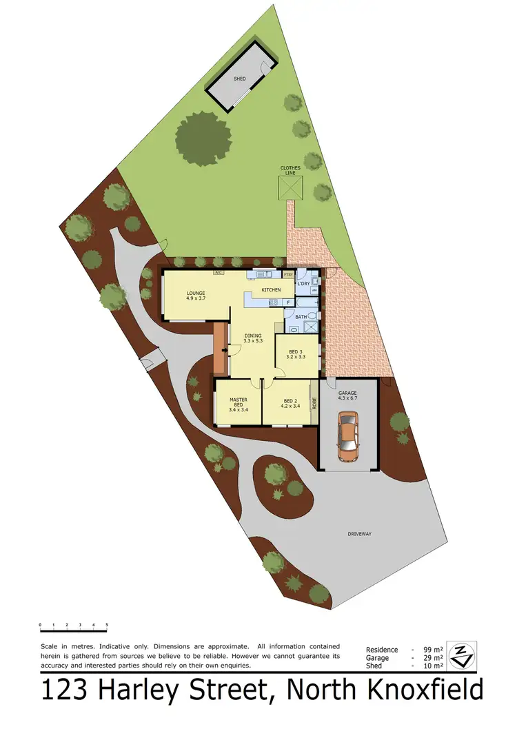 Floorplan of Homely house listing, 123 Harley Street North, Knoxfield VIC 3180