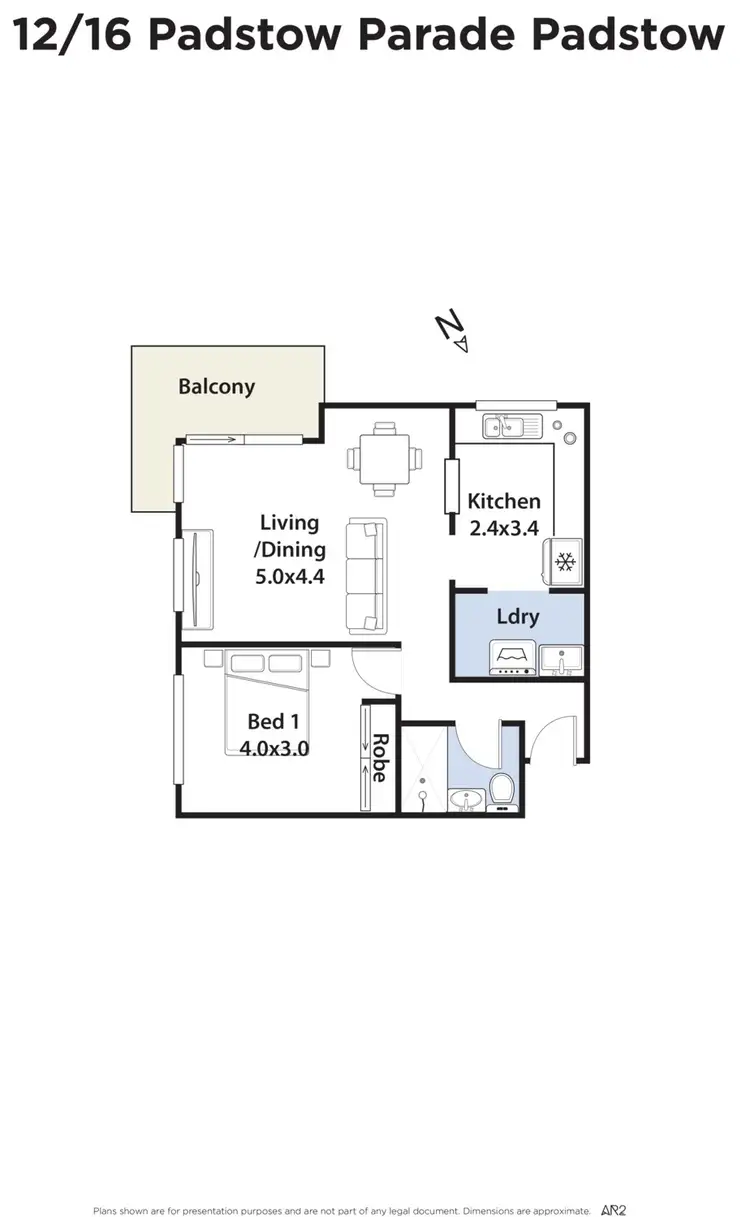 Floorplan of Homely unit listing, 12/16 Padstow Parade, Padstow NSW 2211