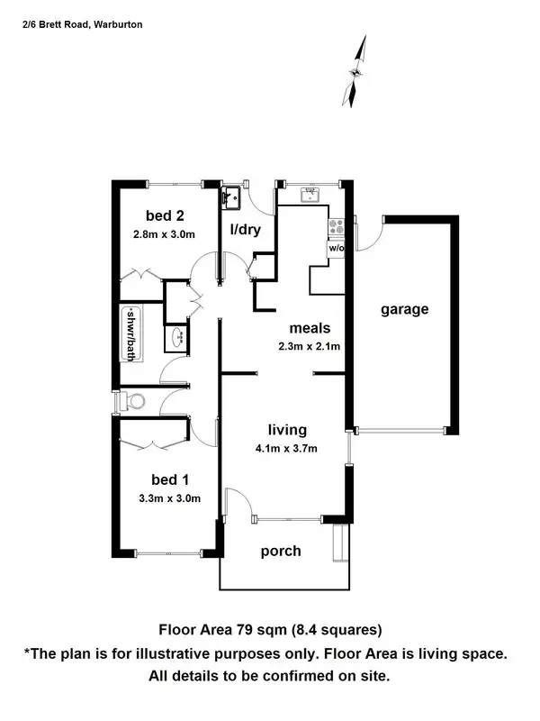 Floorplan of Homely house listing, 2/6 Brett Road, Warburton VIC 3799