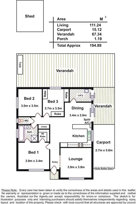 Floorplan of Homely house listing, 16 Gallina Grove, Burton SA 5110
