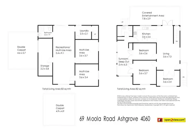 Floorplan of Homely house listing, 69 Moola Road, Ashgrove QLD 4060