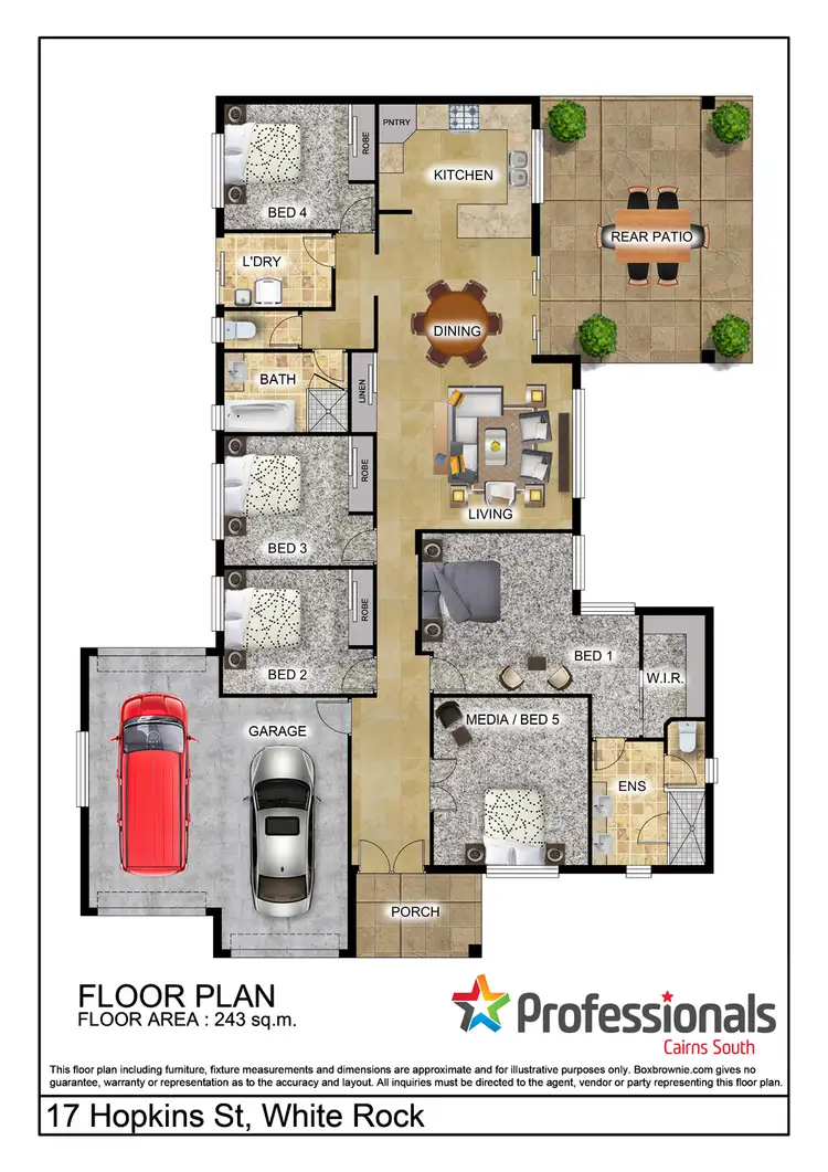 Floorplan of Homely house listing, 17 Hopkins Street, White Rock QLD 4868