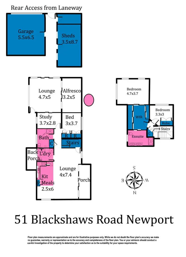 Floorplan of Homely house listing, 51 Blackshaws Road, Newport VIC 3015