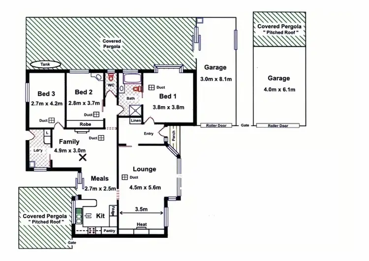 Floorplan of Homely house listing, 231 Hancock Road, Banksia Park SA 5091
