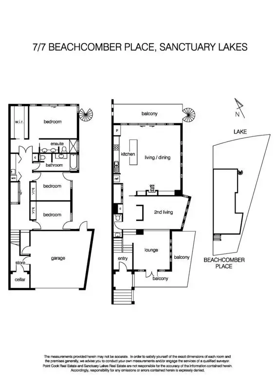 Floorplan of Homely townhouse listing, 7/7 Beachcomber Place, Sanctuary Lakes VIC 3030