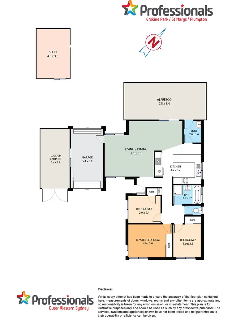 Floorplan of Homely house listing, 7 Libra Place, Erskine Park NSW 2759