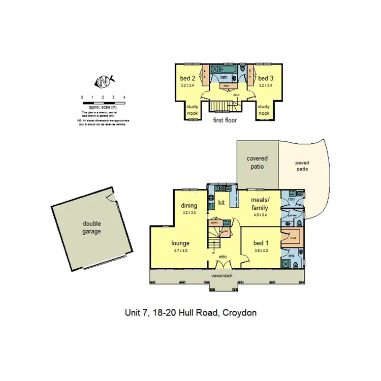 Floorplan of Homely townhouse listing, 7/18-20 Hull Road, Croydon VIC 3136