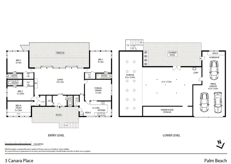 Floorplan of Homely house listing, 3 Canara Place, Palm Beach NSW 2108