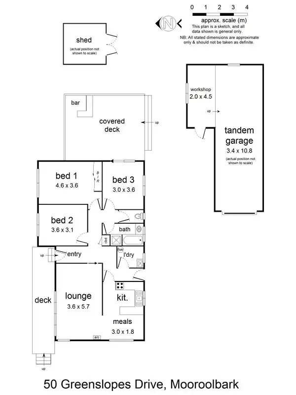 Floorplan of Homely house listing, 50 Greenslopes Drive, Mooroolbark VIC 3138