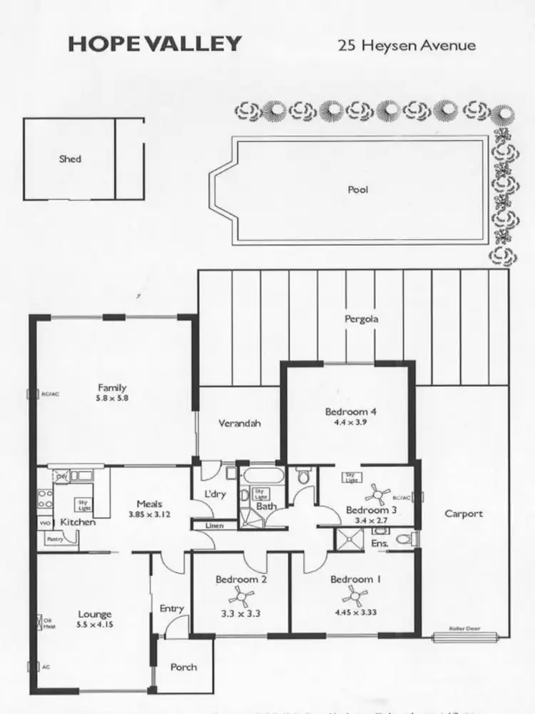 Floorplan of Homely house listing, 25 Heysen Avenue, Hope Valley SA 5090