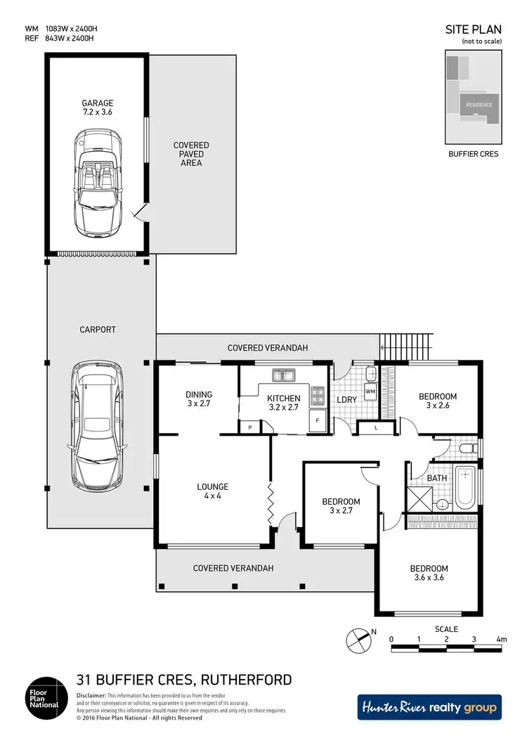 Floorplan of Homely house listing, 31 Buffier Crescent, Rutherford NSW 2320