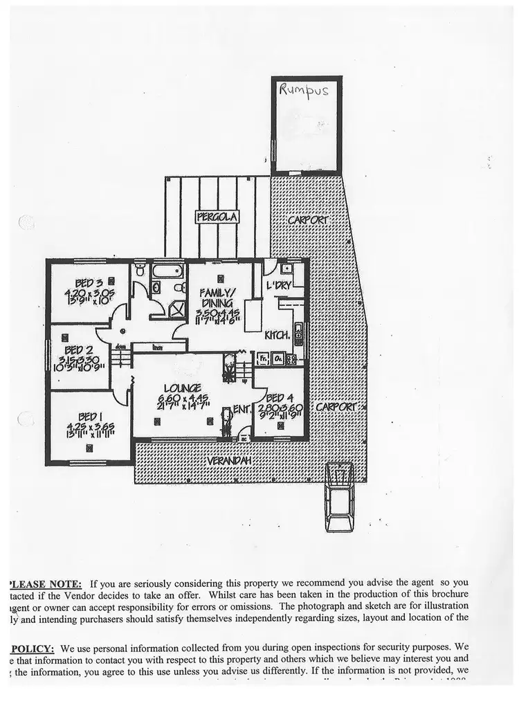 Floorplan of Homely house listing, 124 Brougham Drive, Valley View SA 5093