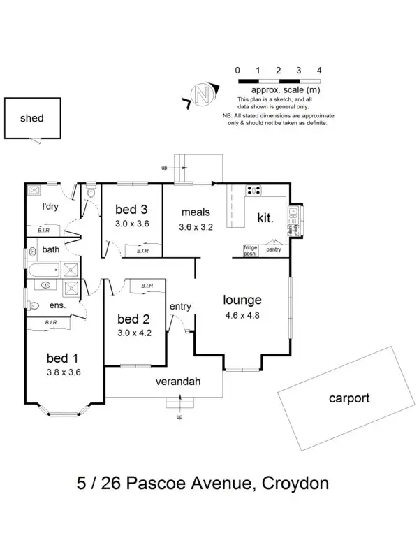 Floorplan of Homely house listing, 5/26 Pascoe Avenue, Croydon VIC 3136