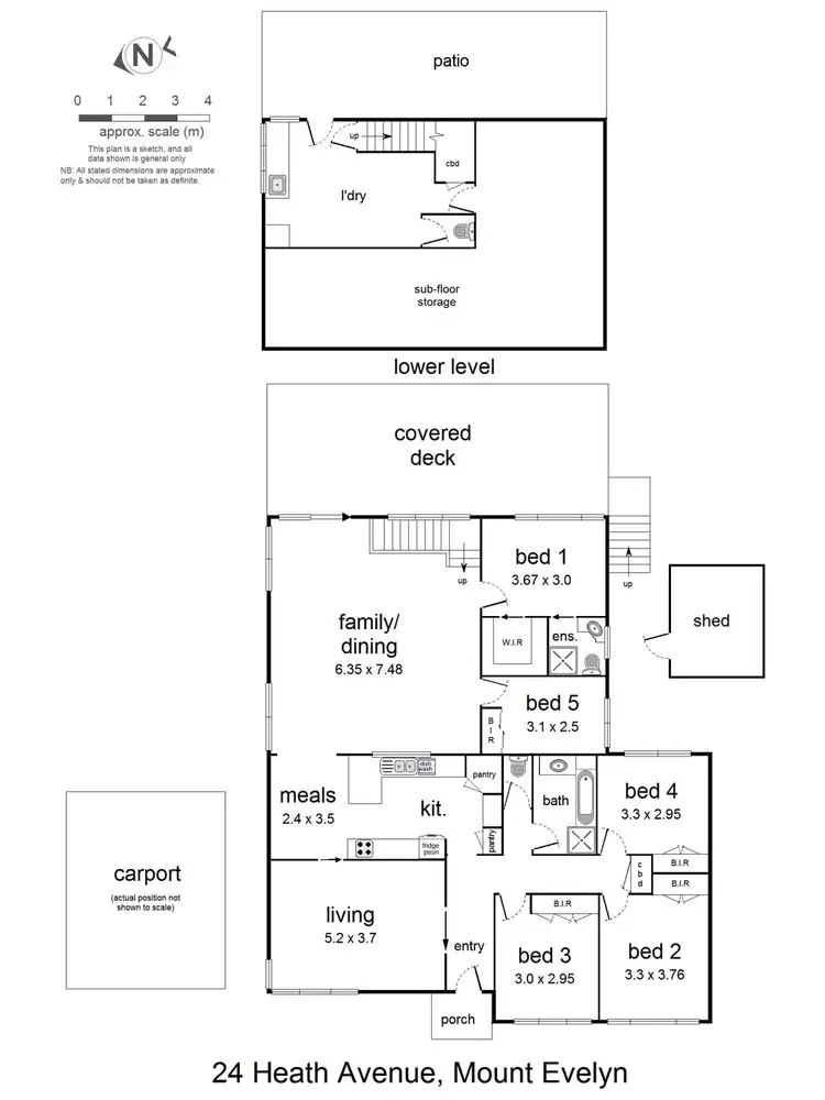 Floorplan of Homely house listing, 24 Heath Avenue, Mount Evelyn VIC 3796