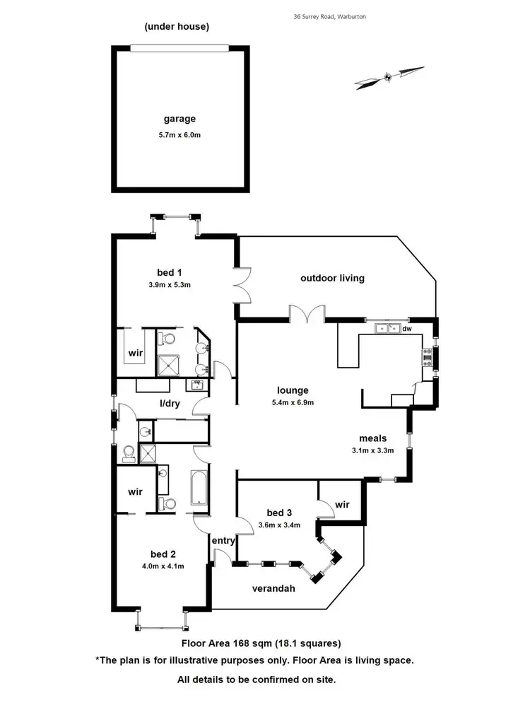 Floorplan of Homely house listing, 36 Surrey Road, Warburton VIC 3799