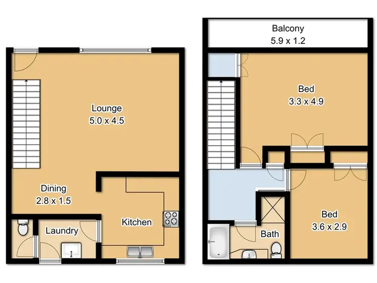 Floorplan of Homely unit listing, 14/1 Lee Street, East Ballina NSW 2478