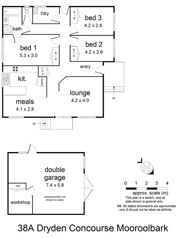 Floorplan of Homely house listing, 38a Dryden Concourse, Mooroolbark VIC 3138