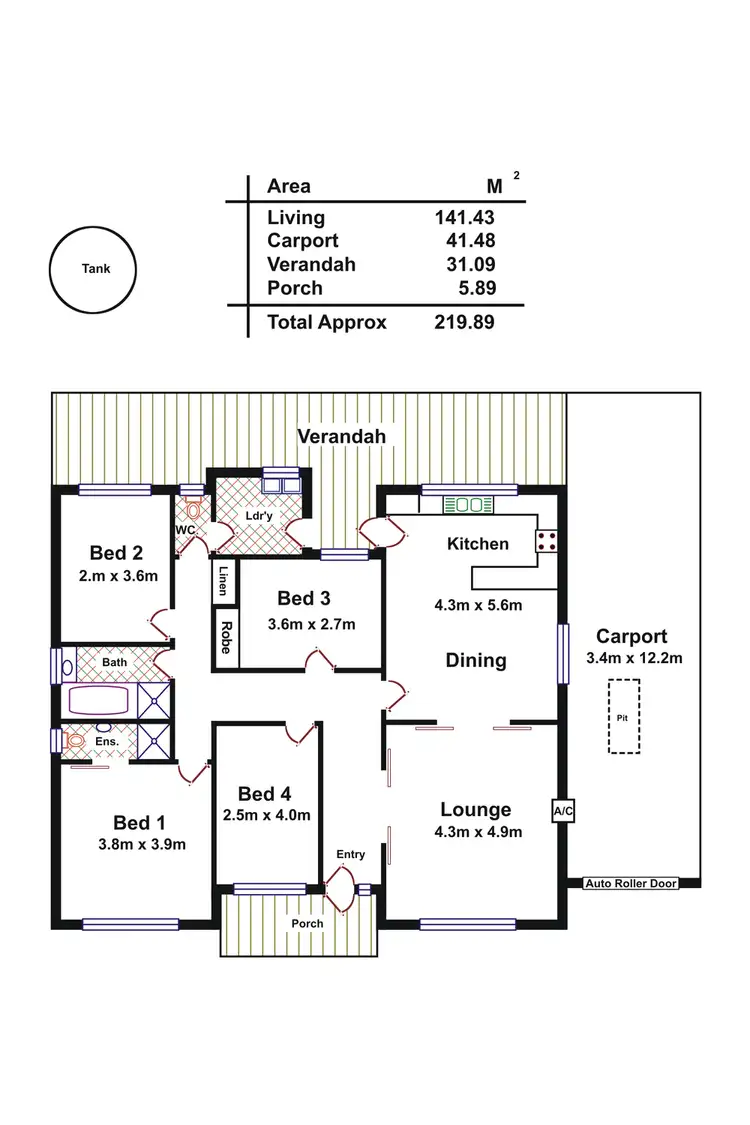 Floorplan of Homely house listing, 33 Quinlivan Road, Pooraka SA 5095