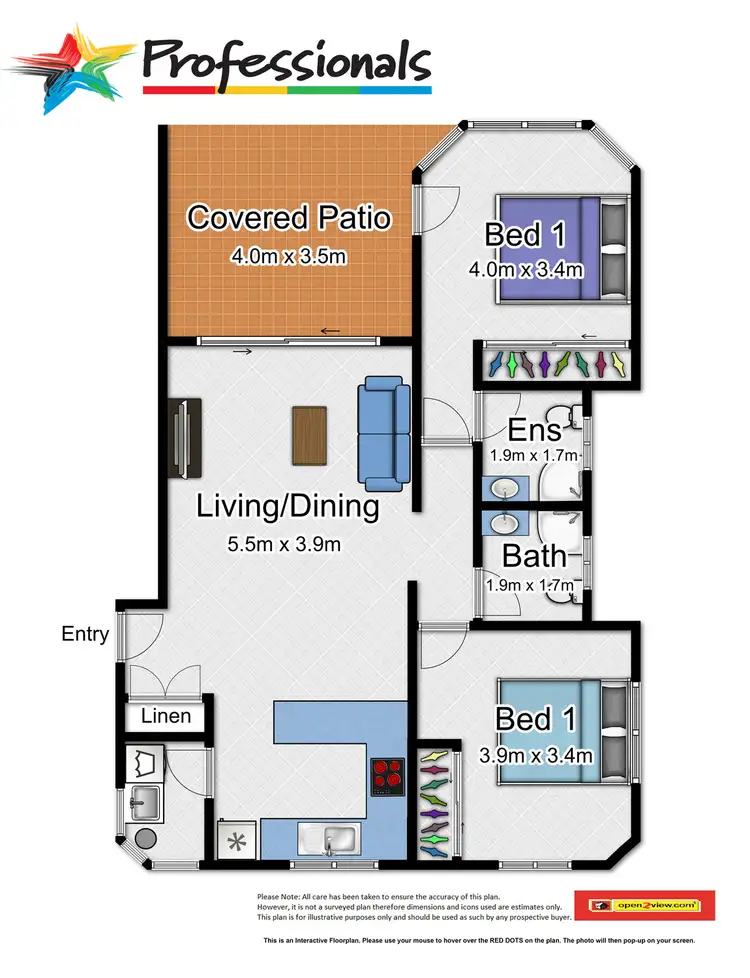 Floorplan of Homely apartment listing, 2/23 Digger Street, Cairns North QLD 4870