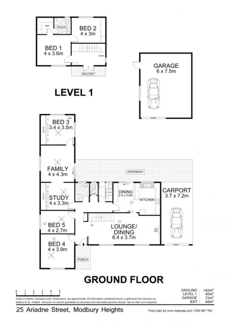 Floorplan of Homely house listing, 25 Ariadne Crescent, Modbury Heights SA 5092