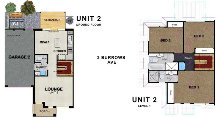 Floorplan of Homely townhouse listing, 4/2 Burrows Avenue, Dandenong VIC 3175
