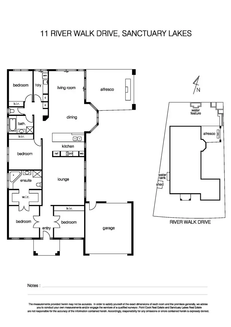 Floorplan of Homely house listing, 11 River Walk Drive, Sanctuary Lakes VIC 3030