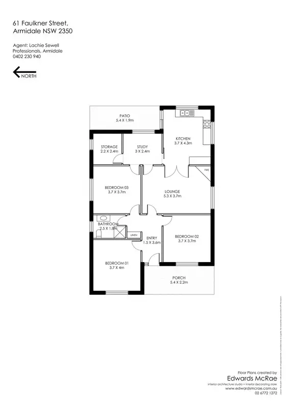 Floorplan of Homely house listing, 61 Faulkner Street, Armidale NSW 2350