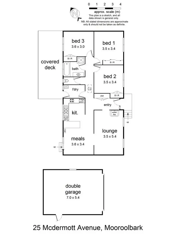 Floorplan of Homely house listing, 25 McDermott Avenue, Mooroolbark VIC 3138