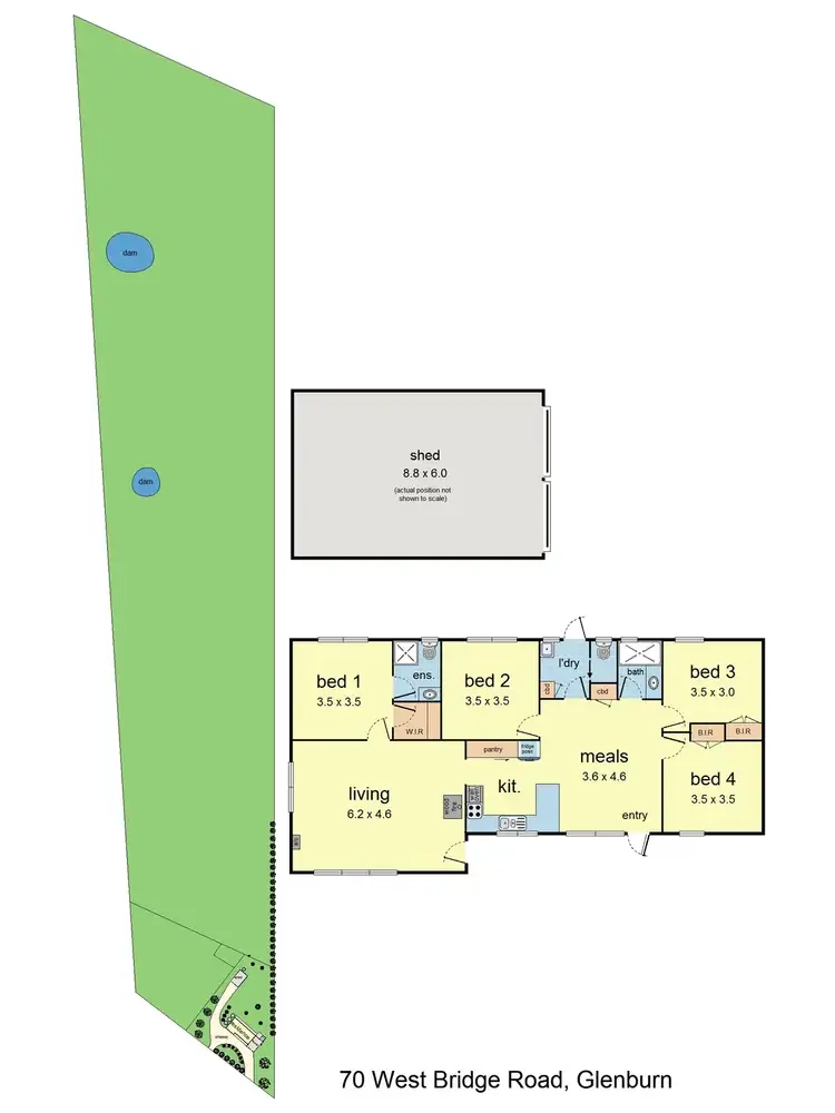 Floorplan of Homely house listing, 70 Westbridge Road, Glenburn VIC 3717