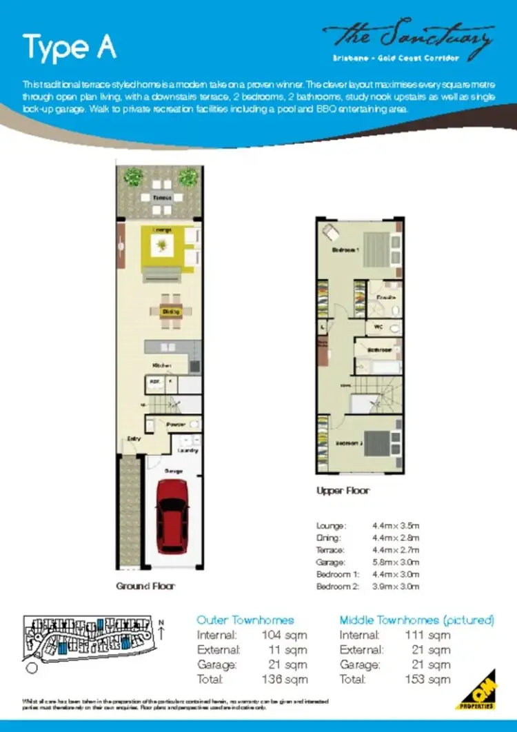 Floorplan of Homely townhouse listing, 38/152 Pascoe Road, Ormeau QLD 4208