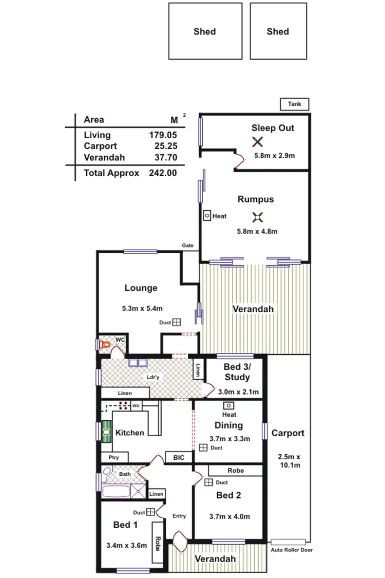 Floorplan of Homely house listing, 179 Victoria Road, Largs Bay SA 5016