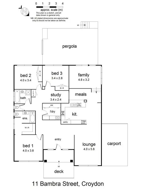 Floorplan of Homely house listing, 11 Bambra Street, Croydon VIC 3136