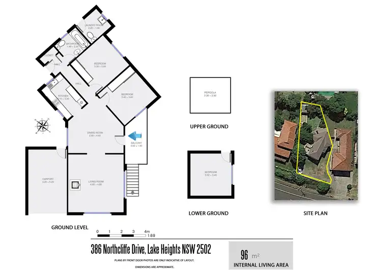 Floorplan of Homely house listing, 386 Northcliffe Drive, Lake Heights NSW 2502