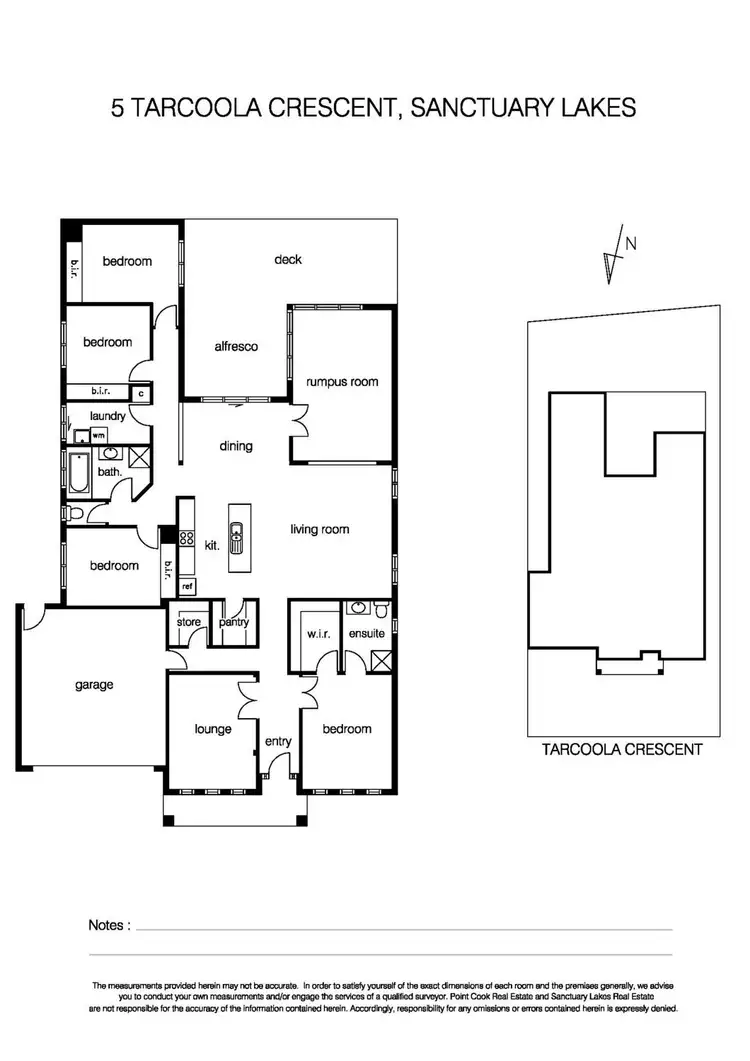 Floorplan of Homely house listing, 5 Tarcoola Crescent, Sanctuary Lakes VIC 3030