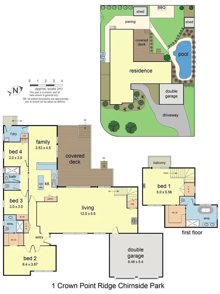 Floorplan of Homely house listing, 1 Crown Point Ridge, Chirnside Park VIC 3116