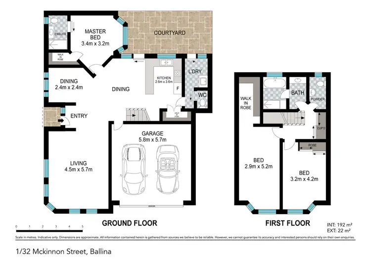 Floorplan of Homely townhouse listing, 1/32 McKinnon Street, East Ballina NSW 2478