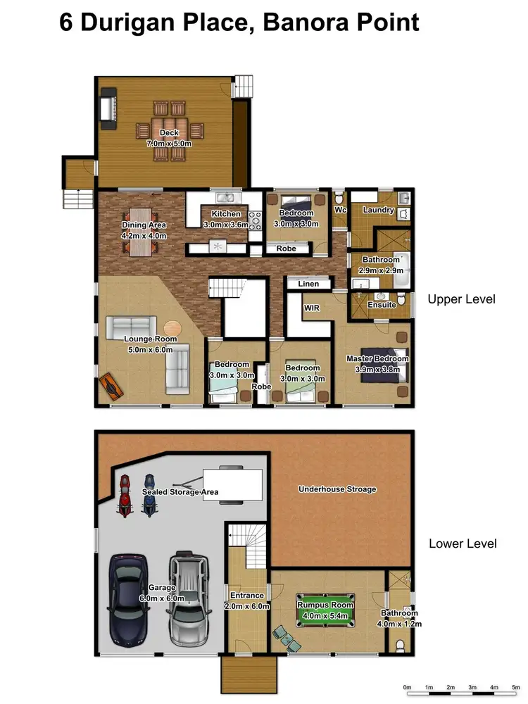 Floorplan of Homely house listing, 6 Durigan Place, Banora Point NSW 2486