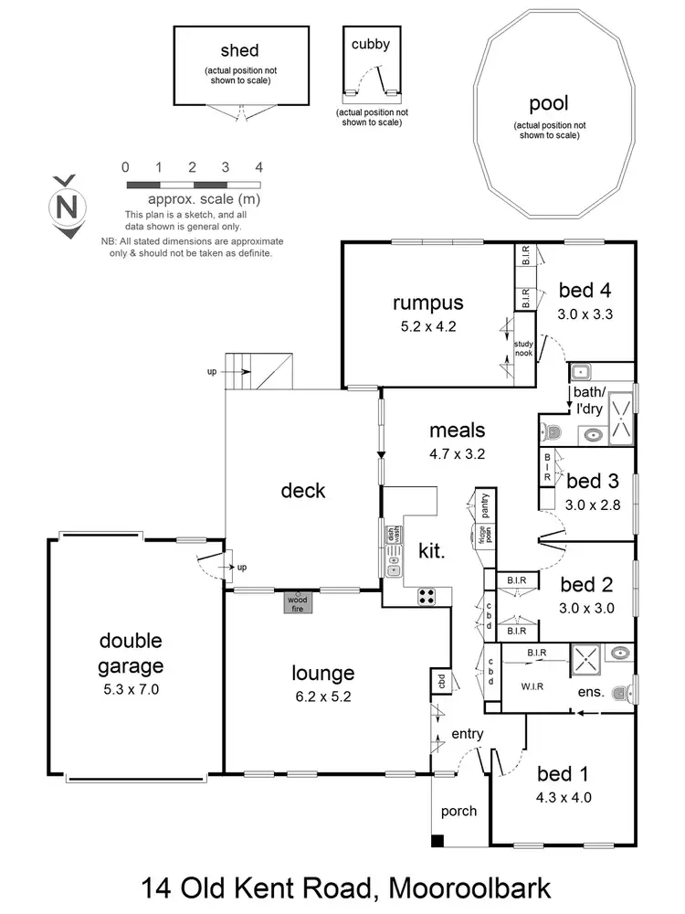 Floorplan of Homely house listing, 14 Old Kent Road, Mooroolbark VIC 3138