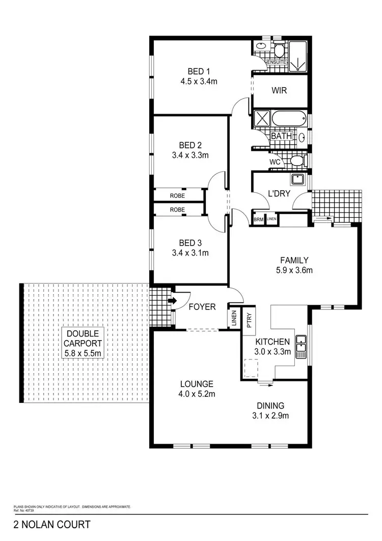 Floorplan of Homely house listing, 2 Nolan Court, Shepparton VIC 3630