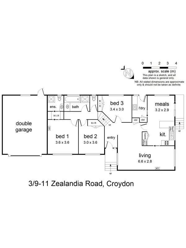 Floorplan of Homely unit listing, 3/9-11 Zealandia Road, Croydon VIC 3136