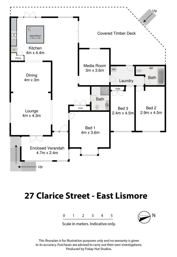 Floorplan of Homely house listing, 27 Clarice Street, East Lismore NSW 2480