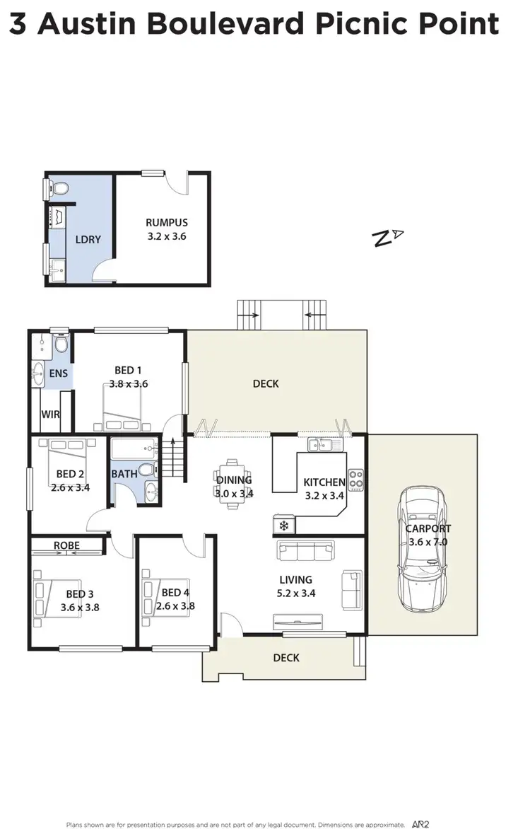 Floorplan of Homely house listing, 3 Austin Boulevard, Picnic Point NSW 2213