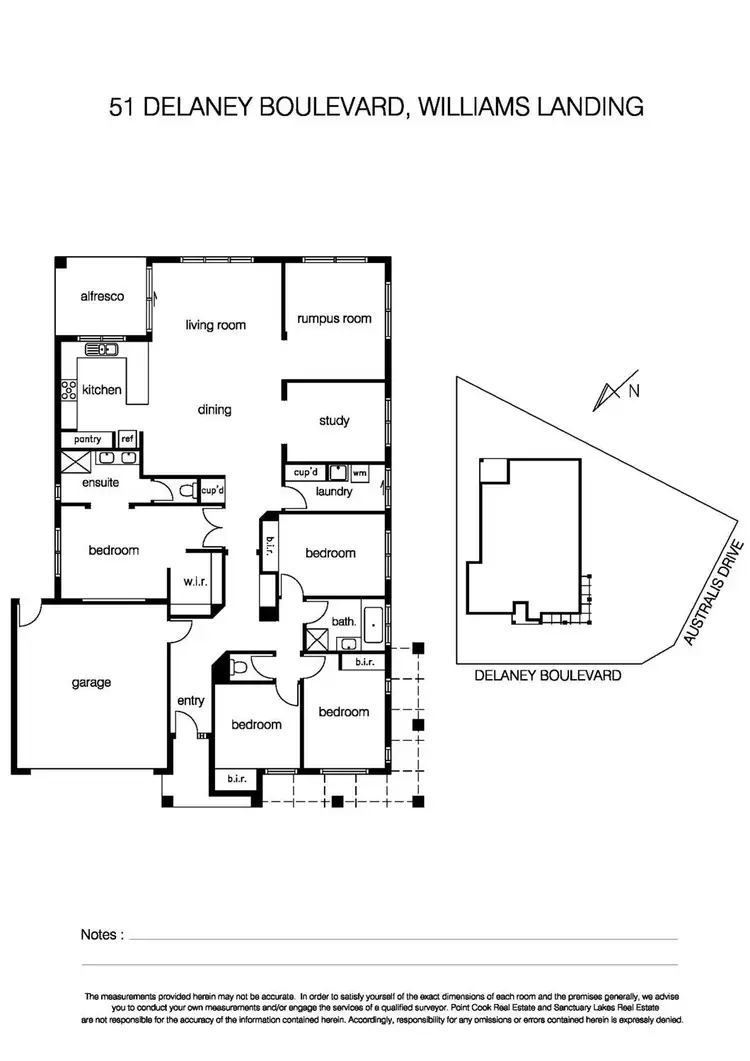 Floorplan of Homely house listing, 51 Delaney Boulevard, Williams Landing VIC 3027